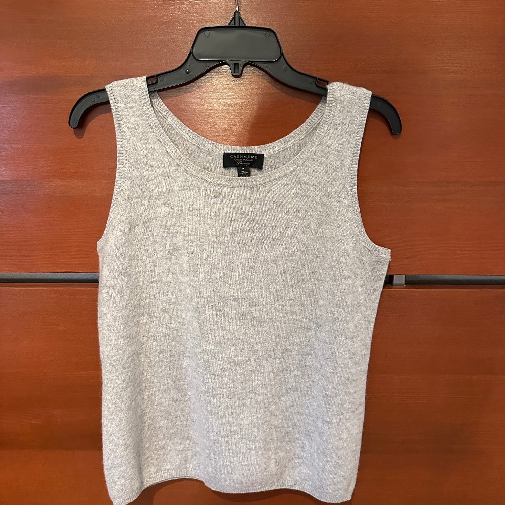 Cashmere Tank - Charter Club - Grey